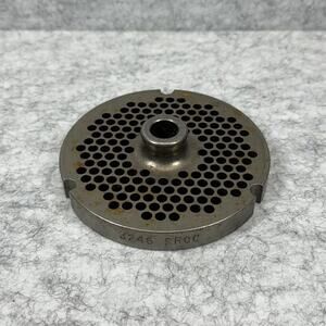 Atlanta Sharptech 3246 PRQC Meat Grinder Plate Metal Steel 4 Inch Diameter Part